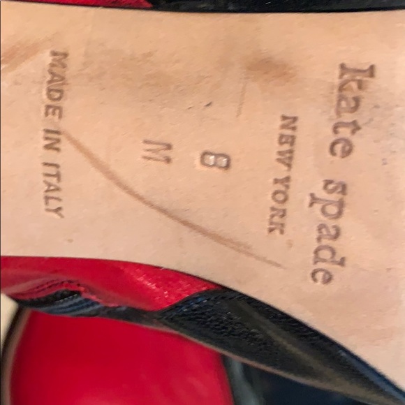 Red and cream black  color block boots - Picture 3 of 4